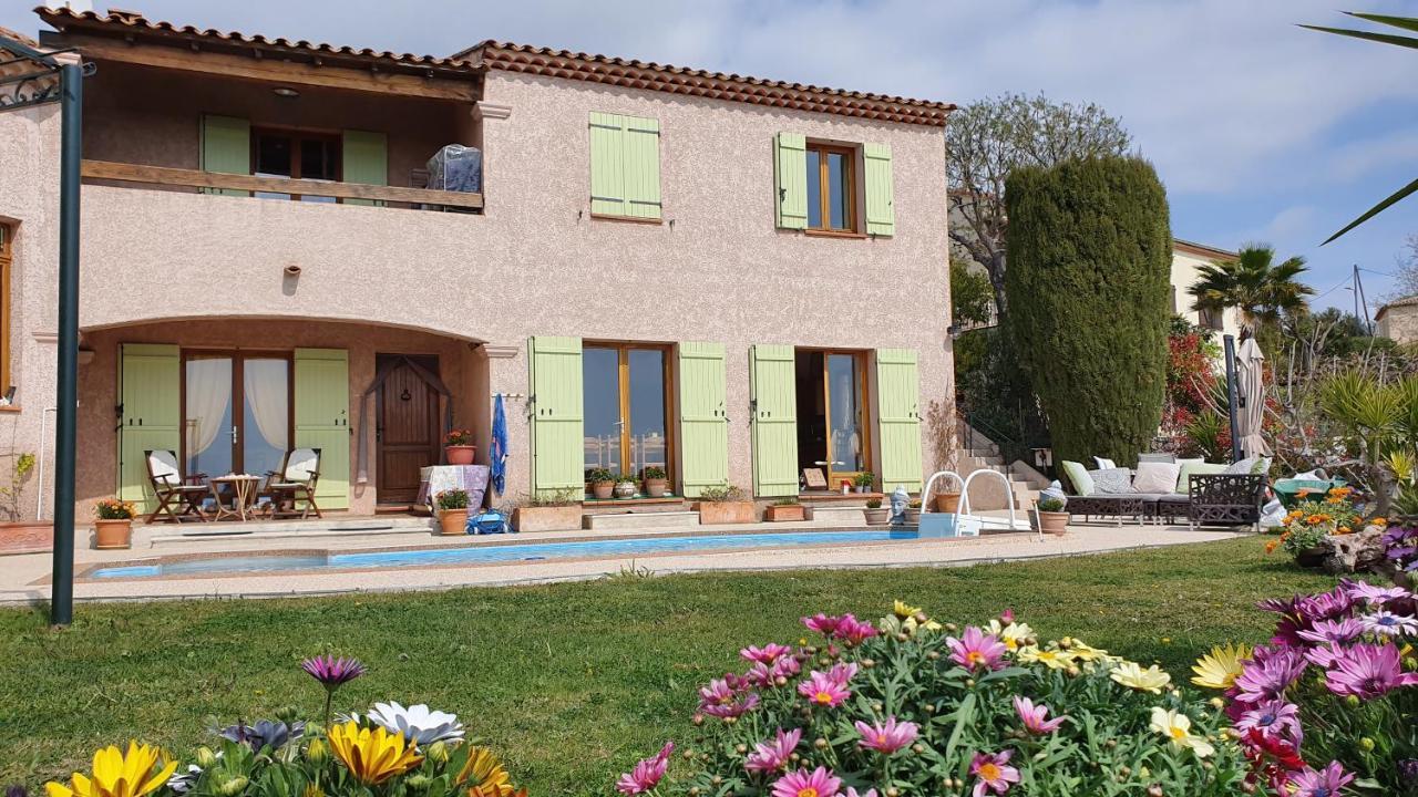 Studio-Mezzanine Dans Villa Cagnes-sur-Mer Exteriér fotografie